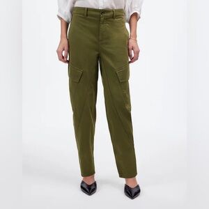 Madewell The Barrel-Leg Utility Pant - Olive - Size 0 (runs large)